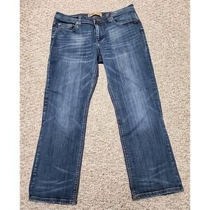 Seven7 Straight Fit 34x30  Medium Wash Denim Jeans Mens 34x28 Measured